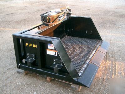 skid steer sand sifter|skid steer screener bucket.